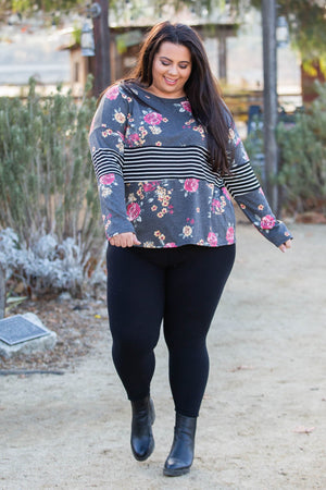 Middle Of The Road Colorblock Top