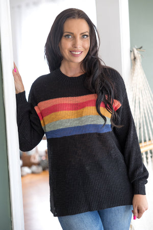 Midnight Rainbow Pullover