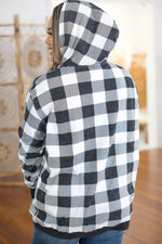 Checkered Sherpa Hoodie