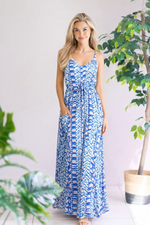 Abby Road - Royal Blue Maxi Dress