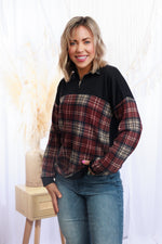 Cozy In Plaid Pullover