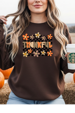 Love Checkered Thankful Sweatshirt