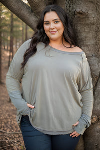 Earth Tones Thumbhole Tunic