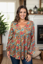 Freedom with Fall Floral - Waffle Knit