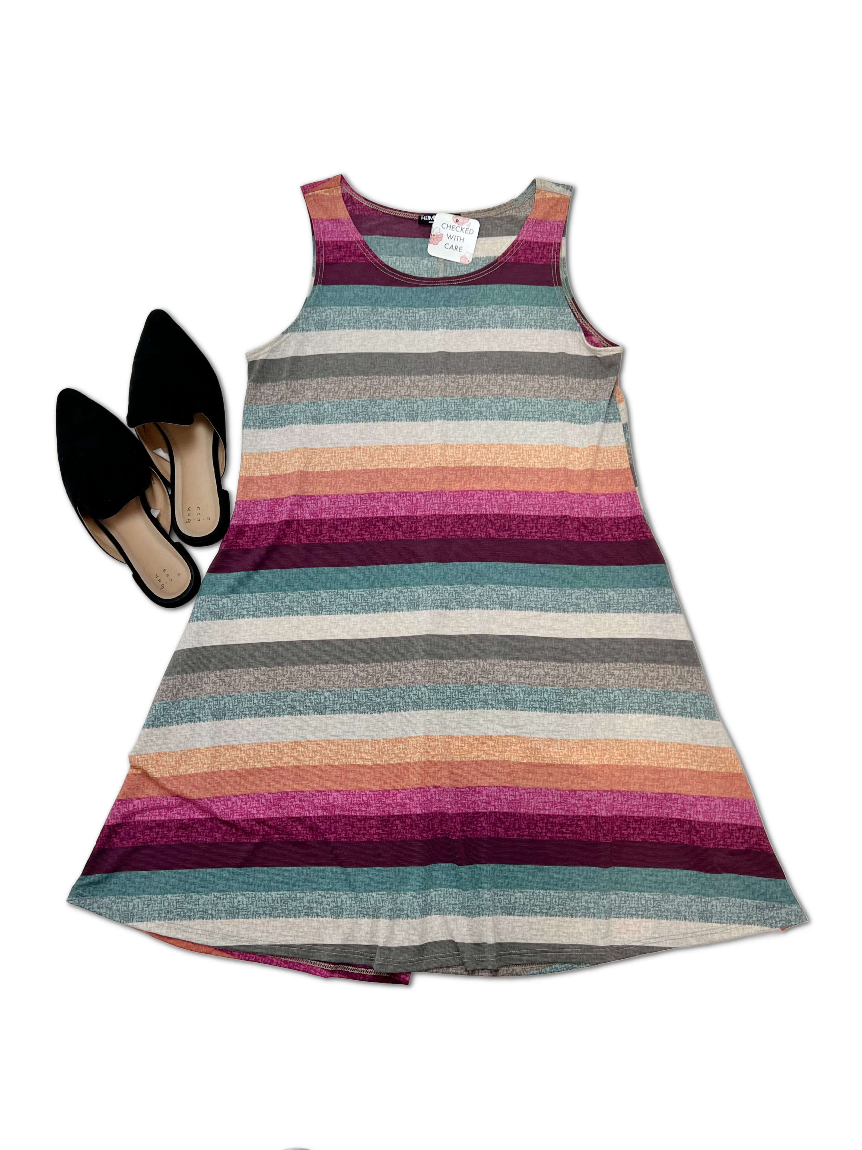 Dusk Rainbow Swing Dress