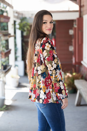 Totally Poppin' Floral Long Sleeve