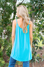 Neon Chill Pleated Tank