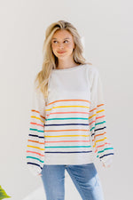 Rose Mist Stripe Sweater