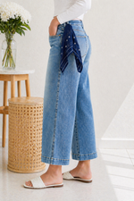 Judy Blue Bandana Babe Wide Leg Jeans