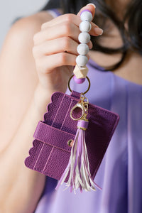 Lilac Luxe Keychain Wallet