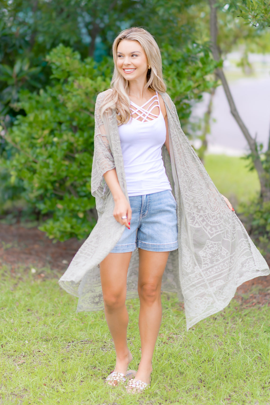 Whispering Sage Kimono