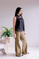 Spring Whispers Lace Top - Black