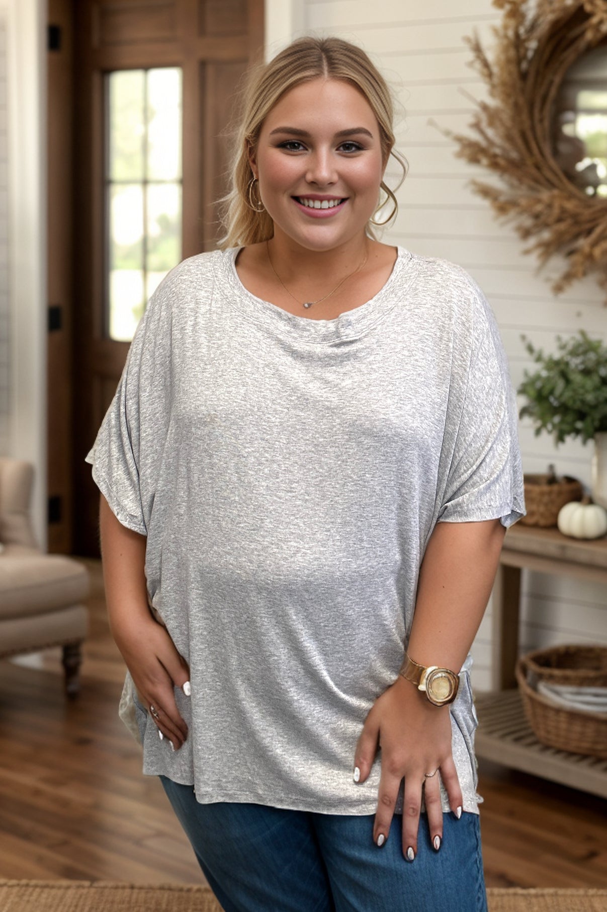 Town Trip Tunic - Grey