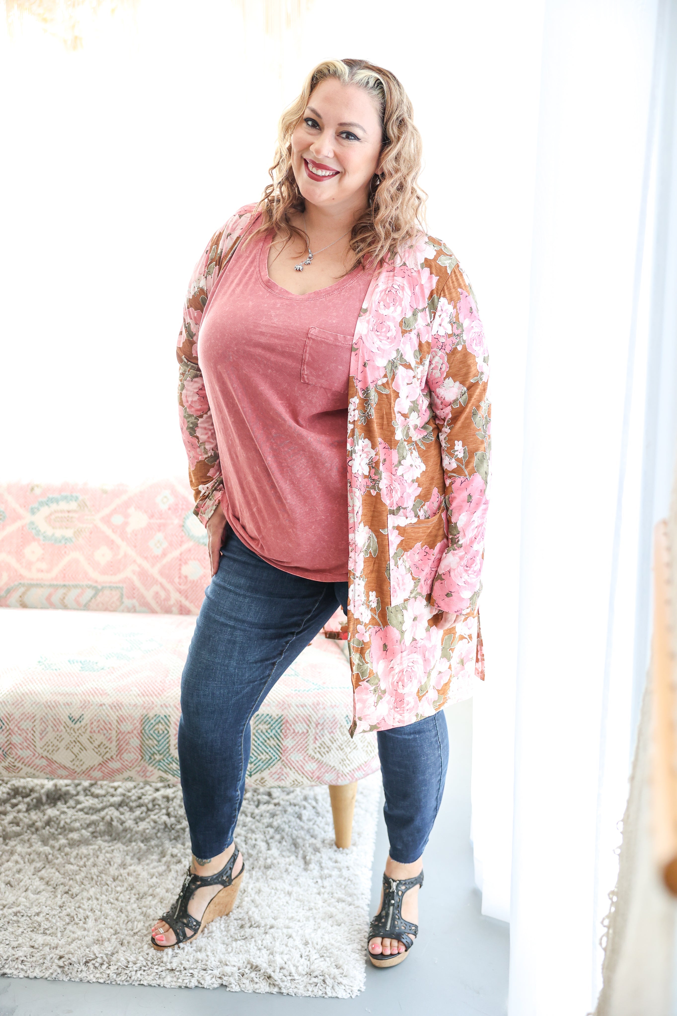 Desert Rose Kimono Cardigan