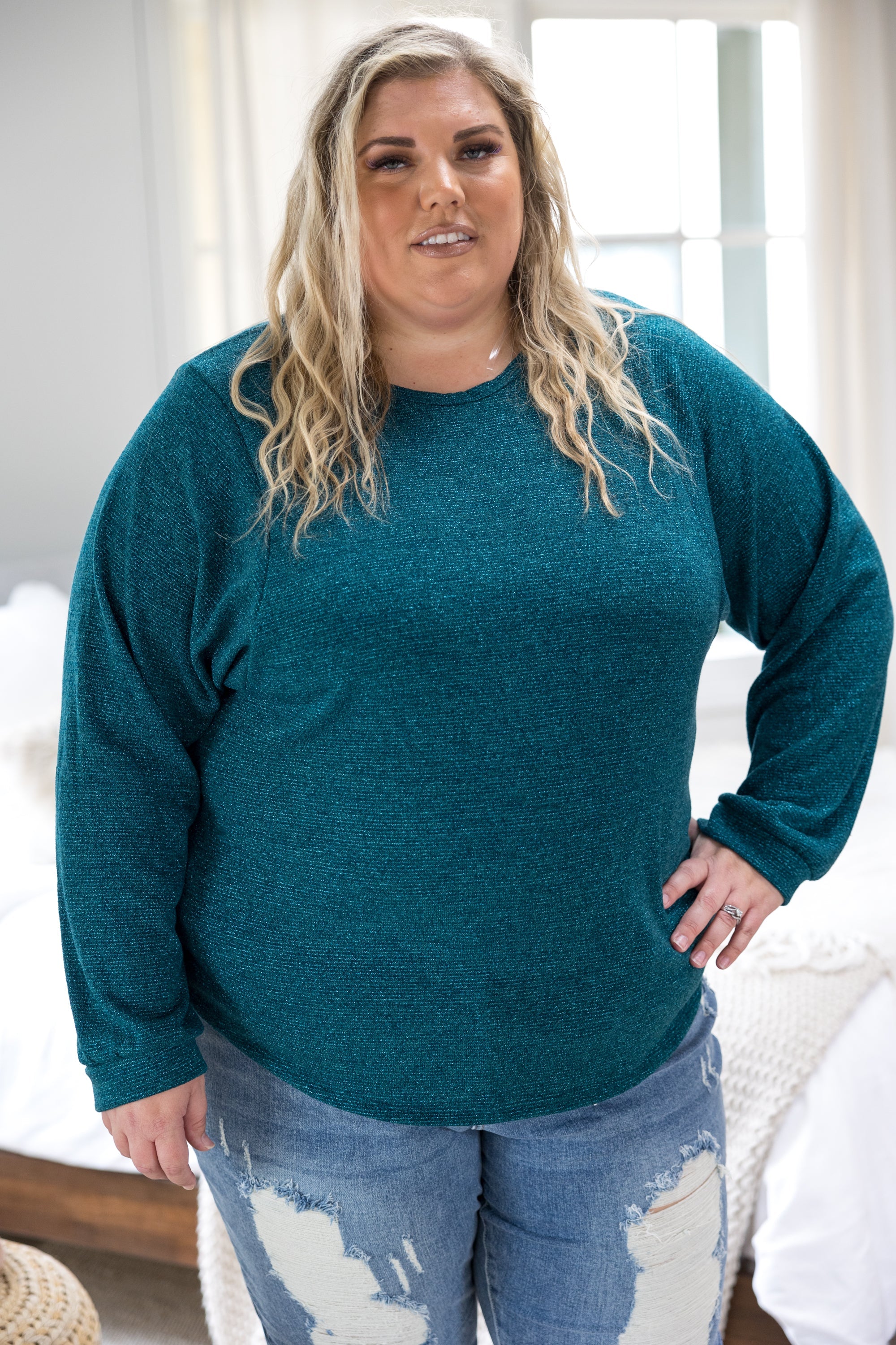 Shimmering Teal Long Sleeve