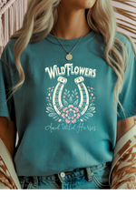 Wild Horses & Flowers Graphic Tee